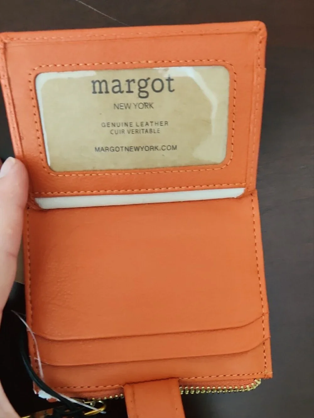 N/A orange leather